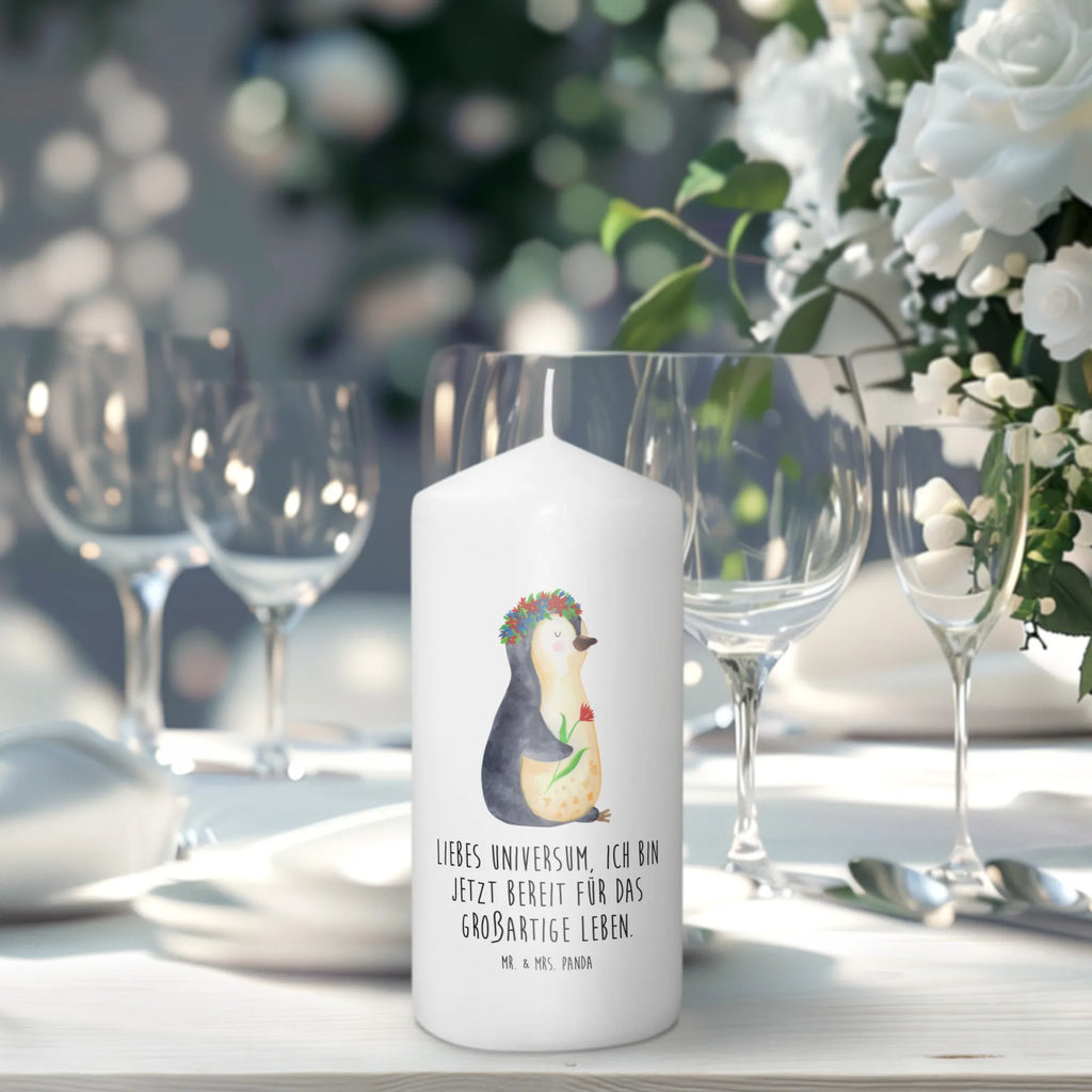 Candle Penguin Flower Handgemachte Kerze, Adventskerze, Wachskerze, Erinnerungslicht, Zylinderkerze, Schmuckkerze, Dekorative Kerze, Bedruckte Kerze, Osterkerze, Grosse Kerze, Laternenkerze, Wunschkerze, Hochzeitskerze, Blockkerze, Kerze Mit Motiv, Tischkerze, Erinnerungskerze, Stumpenkerze, Kerze Mit Spruch, Geburtskerze, Geburtstagskerze, Kommunionskerze, Dinnerkerze, Gartenkerze, Weihnachtskerze, Dekokerze, Tafelkerze, Pinguin, Universum, Leben, Liebeskummer, Motivation, Blumenkranz, Lebensziele, Wünsche, Lebenslust, Geschenkidee, Pinguine, Ziele