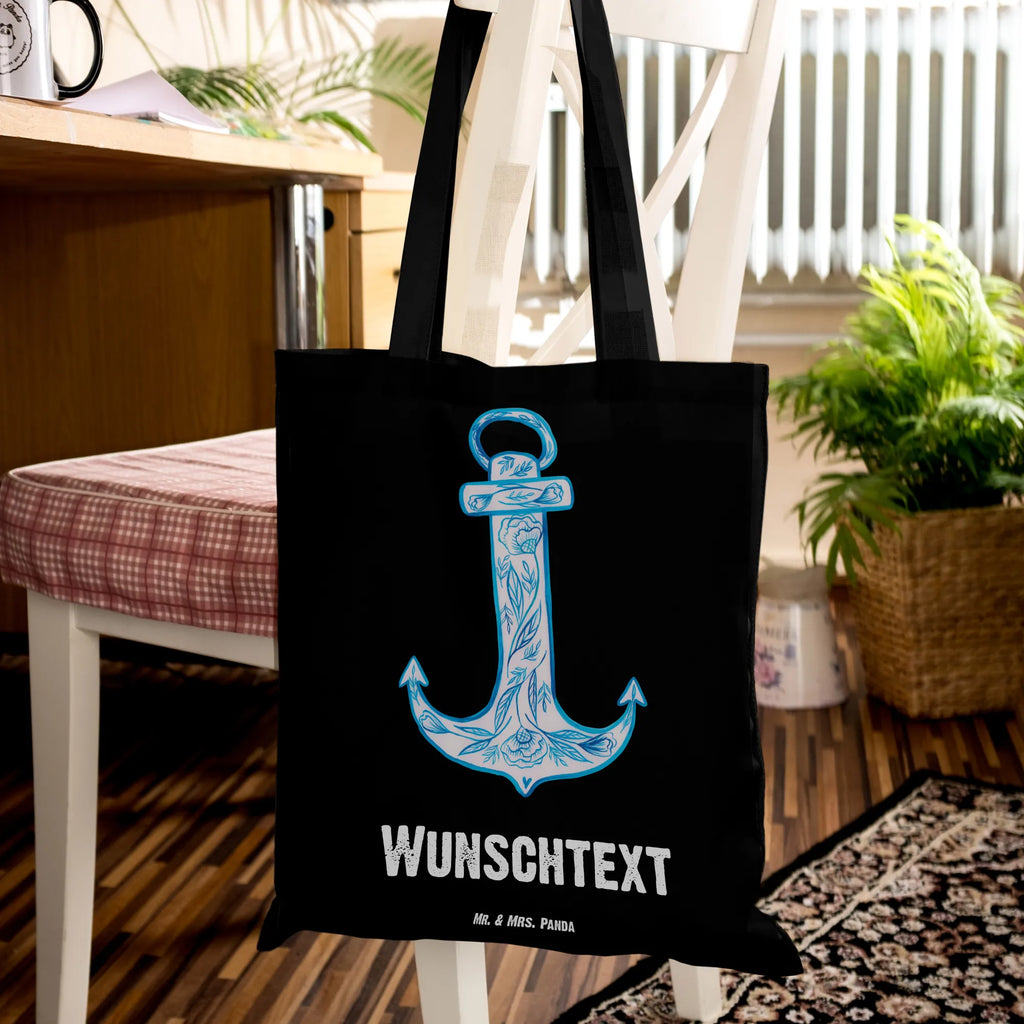 Personalisierte Tragetasche Anker Blau Personalisierter Beutel, Personalisierter Jutebeutel, Einkaufstasche mit Namen, Personalisierte Einkaufstasche, Personalisierte Kindergartentasche, Stoffbeutel mit Namen, Personalisierte Jutetasche, Personalisierte Tasche, Tragetasche mit Namen, Personalisierte Beuteltasche, Personalisierter Stoffbeutel, Tiermotive, Gute Laune, lustige Sprüche, Tiere