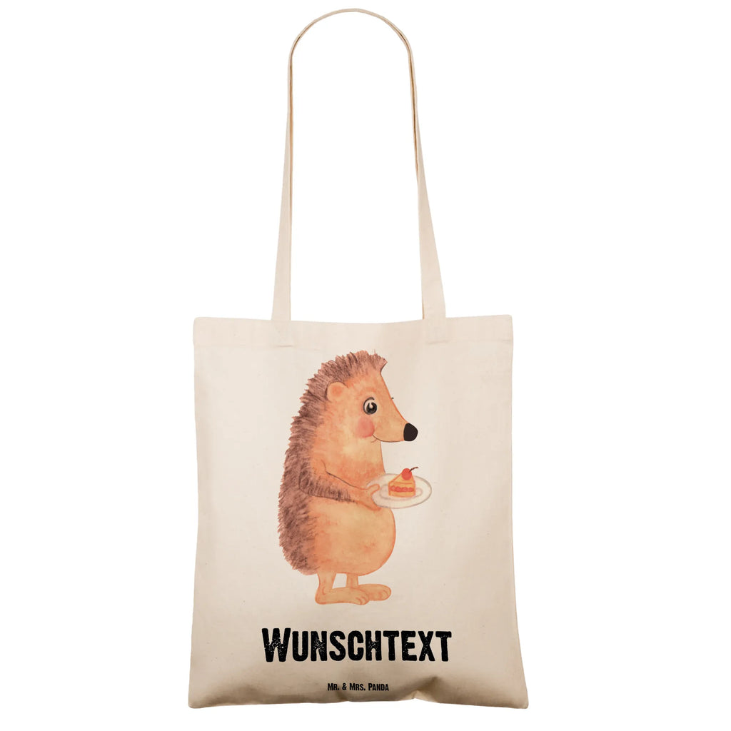 Personalisierte Tragetasche Igel mit Kuchenstück Einkaufsbeutel, Einkaufstasche mit Namen, Personalisierte Tasche, Personalisierte Einkaufstasche, Tüte, Umhängetasche, Personalisierter Jutebeutel, Personalisierter Beutel, Personalisierte Kindergartentasche, Personalisierte Beuteltasche, Personalisierte Jutetasche, Tragetasche mit Namen, Strandtasche, Shopper, Personalisierter Stoffbeutel, Stoffbeutel mit Namen, Schultertasche, Lustige Sprüche, Tiere, Tiermotive, Gute Laune, Essen Spruch, Einladung Party, Kuchen Backen, Igel, Backen Geschenk, Geburtstagskuchen, Torte, Kuchen