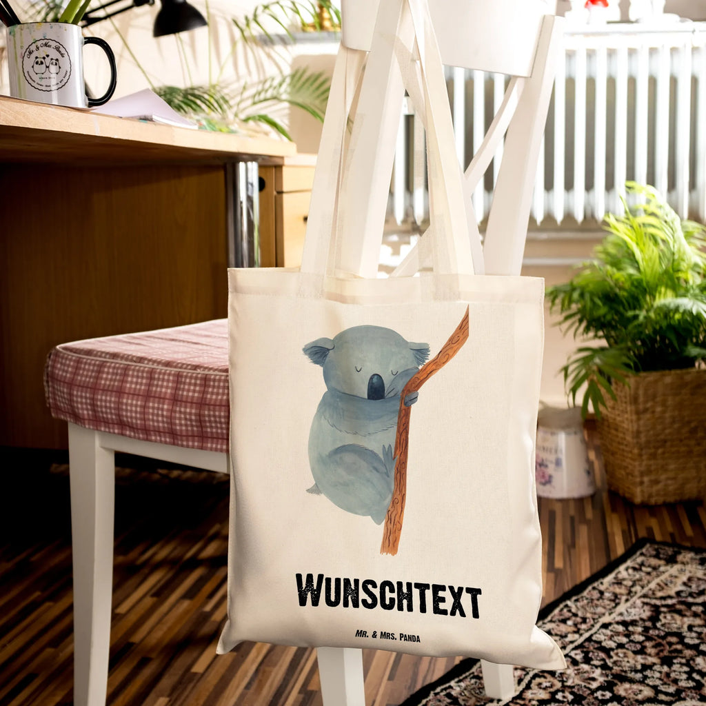 Personalisierte Tragetasche Koalabär Personalisierter Beutel, Personalisierte Beuteltasche, Personalisierter Jutebeutel, Personalisierte Jutetasche, Schultertasche, Strandtasche, Einkaufsbeutel, Umhängetasche, Personalisierter Stoffbeutel, Personalisierte Tasche, Tüte, Einkaufstasche mit Namen, Shopper, Tragetasche mit Namen, Personalisierte Einkaufstasche, Stoffbeutel mit Namen, Personalisierte Kindergartentasche, Lustige Sprüche, Tiere, Tiermotive, Gute Laune, Traum, Bär, schlafen, Träumen, Koala, Schlafzimmer, Koalabär, Traumland