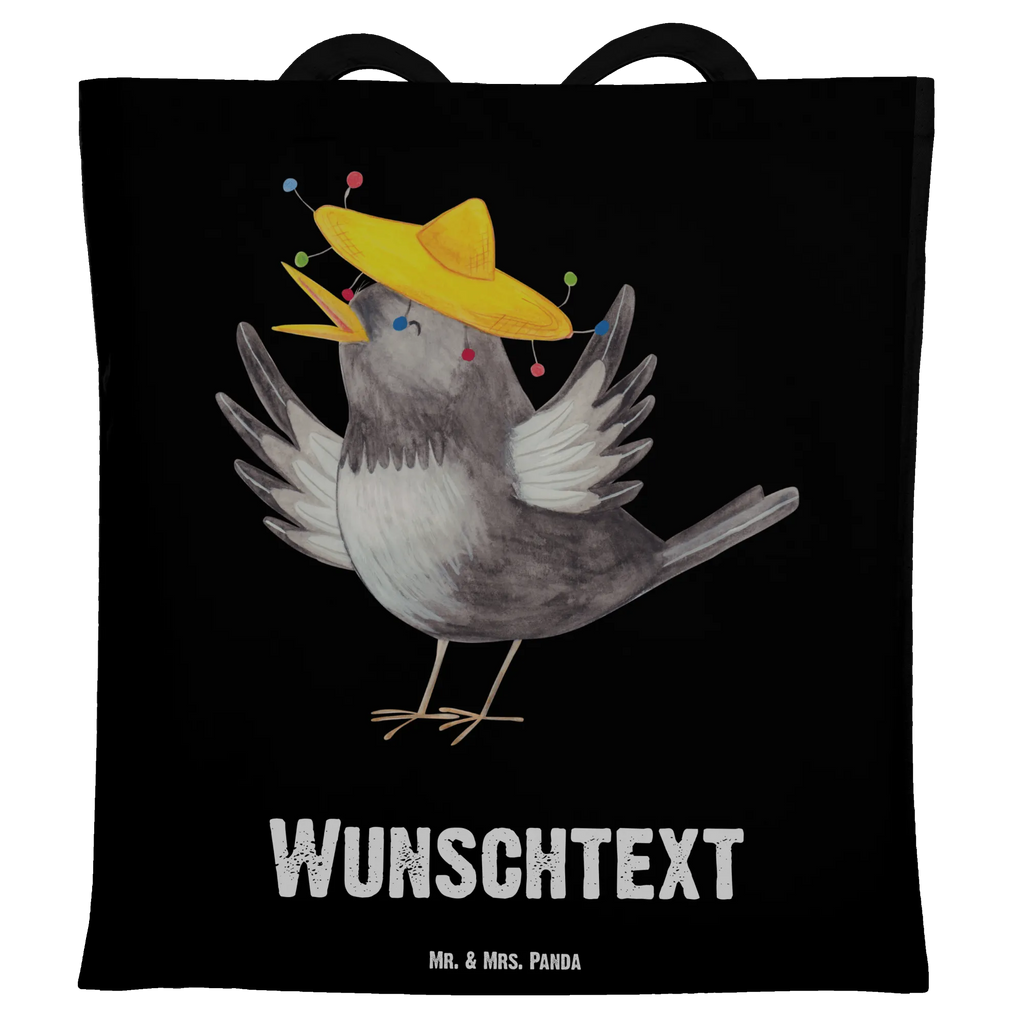 Personalised tote bag Crow sombrero Personalisierter Stoffbeutel, Personalisierter Beutel, Stoffbeutel mit Namen, Personalisierte Einkaufstasche, Personalisierte Jutetasche, Personalisierte Beuteltasche, Personalisierte Tasche, Einkaufstasche mit Namen, Personalisierter Jutebeutel, Personalisierte Kindergartentasche, Tragetasche mit Namen, Tiermotive, Gute Laune, lustige Sprüche, Tiere, Glück Spruch, froh, Vogel, Motivation, Rabe, Spruch positiv, Elster, Vögel, glücklich sein, fröhlich sein