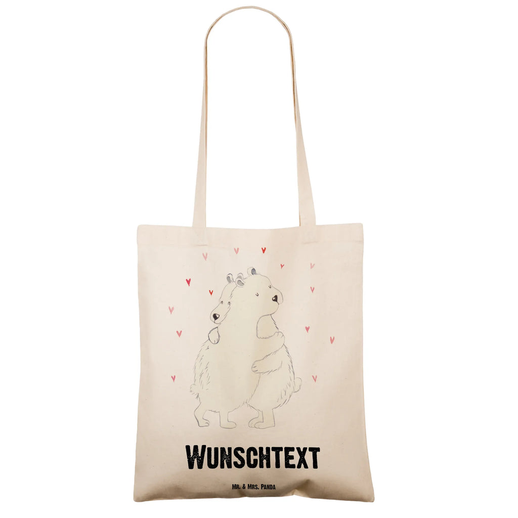 Personalisierte Tragetasche Eisbär Umarmen Tragetasche mit Namen, Personalisierte Beuteltasche, Personalisierte Jutetasche, Personalisierter Stoffbeutel, Stoffbeutel mit Namen, Personalisierter Jutebeutel, Personalisierte Kindergartentasche, Personalisierte Einkaufstasche, Einkaufstasche mit Namen, Personalisierter Beutel, Personalisierte Tasche, Tiermotive, Gute Laune, lustige Sprüche, Tiere
