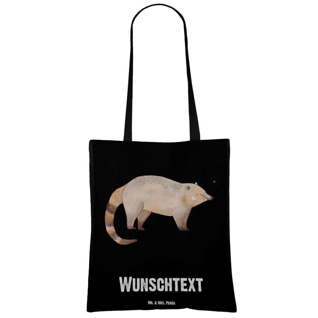 Personalisierte Tragetasche Nasenbär Schultertasche, Umhängetasche, Personalisierter Stoffbeutel, Tragetasche mit Namen, Personalisierte Einkaufstasche, Personalisierte Jutetasche, Tüte, Einkaufsbeutel, Personalisierter Beutel, Einkaufstasche mit Namen, Personalisierter Jutebeutel, Strandtasche, Shopper, Personalisierte Tasche, Stoffbeutel mit Namen, Personalisierte Kindergartentasche, Personalisierte Beuteltasche, Lustige Sprüche, Tiere, Tiermotive, Gute Laune, Nasenbären, Bär, Rüsselbär, Nasenbär