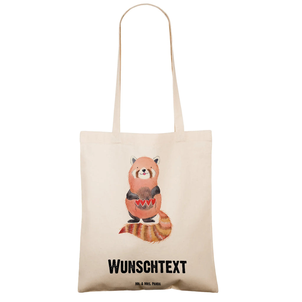 Personalisierte Tragetasche Roter Panda Personalisierte Beuteltasche, Personalisierter Beutel, Tüte, Umhängetasche, Tragetasche mit Namen, Einkaufstasche mit Namen, Strandtasche, Personalisierter Jutebeutel, Personalisierte Jutetasche, Stoffbeutel mit Namen, Personalisierte Kindergartentasche, Schultertasche, Einkaufsbeutel, Personalisierter Stoffbeutel, Shopper, Personalisierte Einkaufstasche, Personalisierte Tasche, Lustige Sprüche, Tiere, Tiermotive, Gute Laune, Liebe, Herz, Panda, Liebling, Lieblingsmensch, Rot