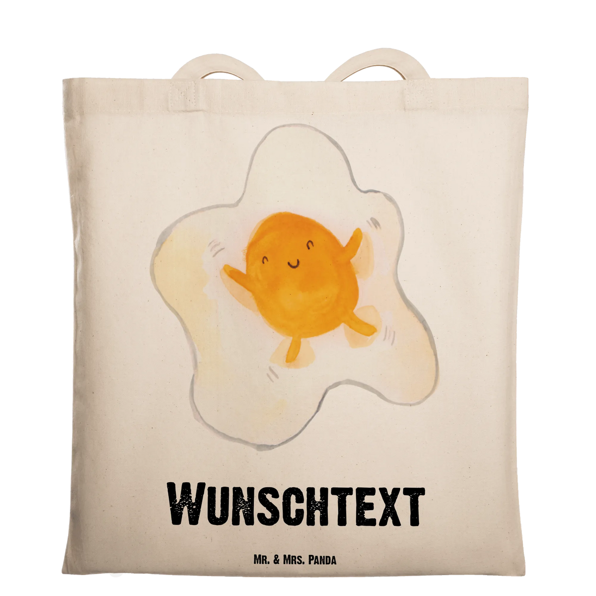 Personalised tote bag Fried egg egg card, gift ideas, gifts, small animals, cute, cute animal motives, hand drawn, funny sayings, good mood, special gifts, animal lover, nice, day, Egg, fried egg