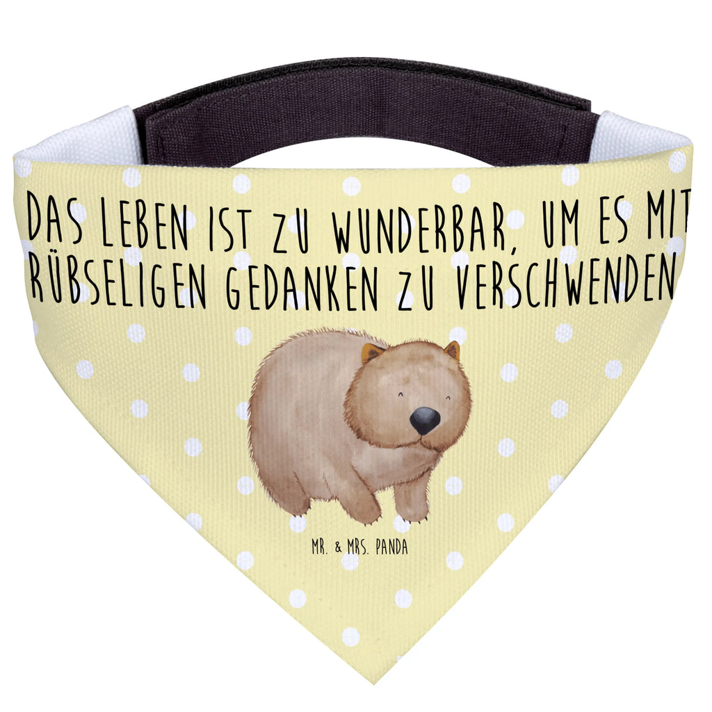 Hundehalstuch Wombat mittelgroße Hunde, Tuch, Halstuch, mittel, Hunde, Hundehalstuch, Tiermotive, Gute Laune, lustige Sprüche, Tiere, Spruch, Das Leben ist schön, Australien, Motivation, Wombat