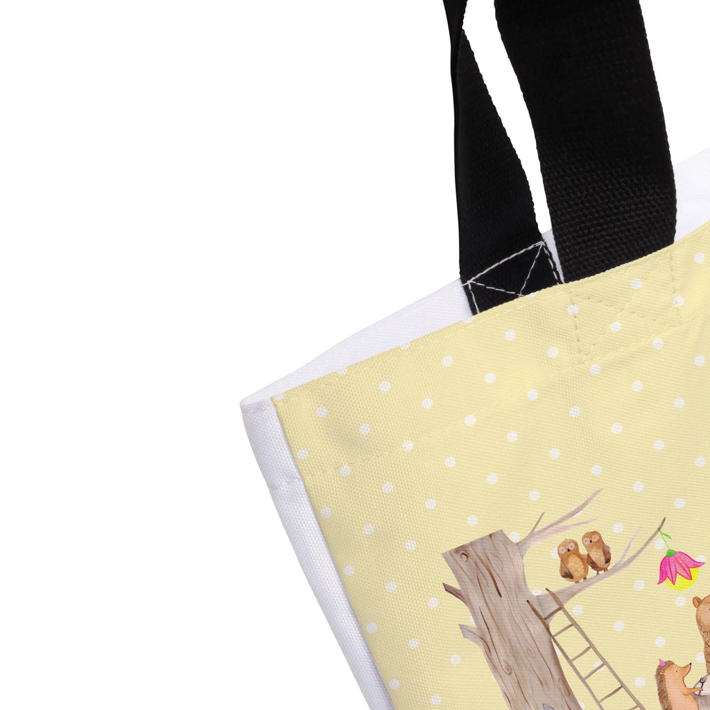 Shopper Waldtiere Picknick Schulbeutel, Beutel, Einkaufsbeutel, Shopper, Tasche, Schultasche, Alltagstasche, Tragebeutel, Strandtasche, Einkaufstasche, Freizeittasche, Tiermotive, Gute Laune, lustige Sprüche, Tiere, Hase, Waldtiere, Fuchs, Maus, Eichhörnchen, Wald, Picknick, Igel