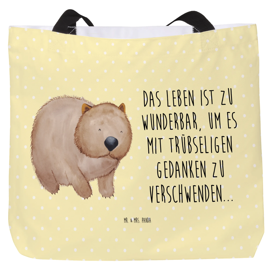 Shopper Wombat large, beach bag, handle bag, shopper, XXL, carrier bag, woman, shopping bag, bag, small animals, cute, funny, cute animal motives, hand drawn, small world, funny sayings, good mood, happy, gifts, gift ideas, special gifts, animal lover, card, life is beautiful, Wombat, motivation, saying, Australia