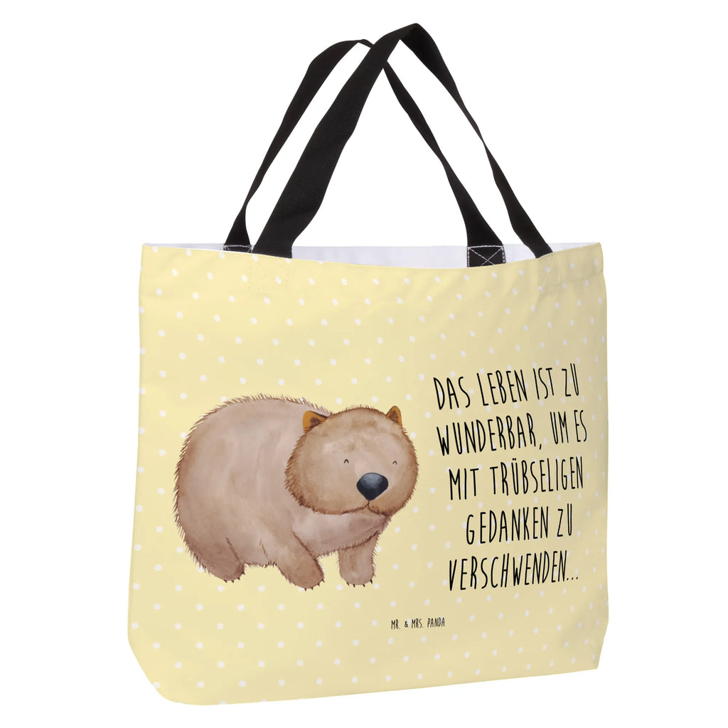 Shopper Wombat large, beach bag, handle bag, shopper, XXL, carrier bag, woman, shopping bag, bag, small animals, cute, funny, cute animal motives, hand drawn, small world, funny sayings, good mood, happy, gifts, gift ideas, special gifts, animal lover, card, life is beautiful, Wombat, motivation, saying, Australia