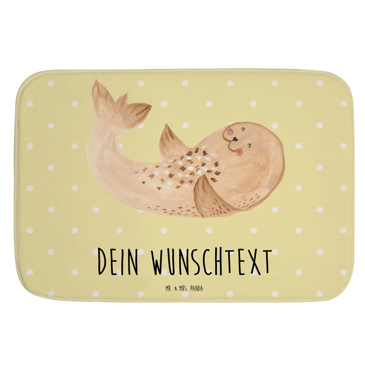 Personalised bath mat seal Lay card, gift ideas, gifts, small animals, cute, cute animal motives, hand drawn, funny sayings, good mood, special gifts, animal lover, North Sea, Seal, seals, joy, laughter, Baltic Sea, sea animal