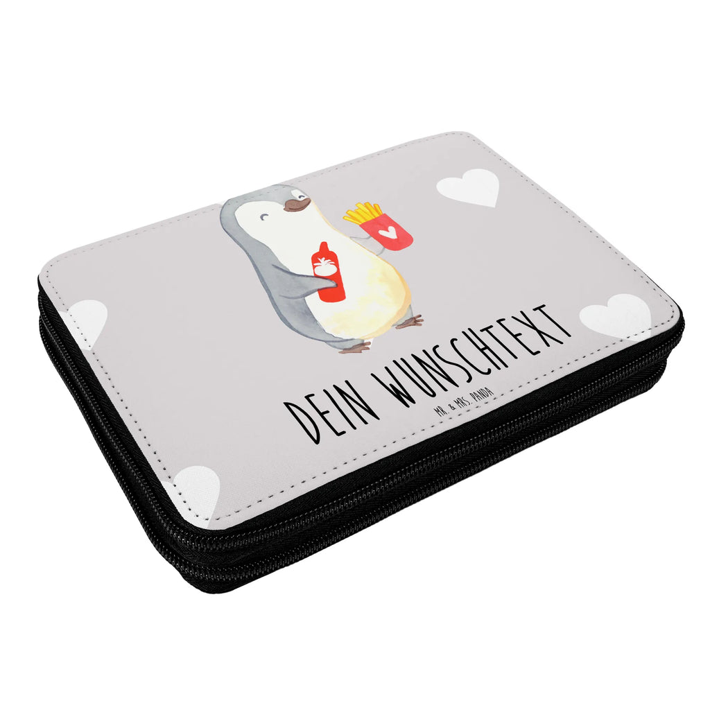 Personalised leather folder penguin French fries Personalisierte Stiftetasche, Federmäppchen mit Namen, PersonalisierteS Stifte Etui, PersonalisierteS Federmäppchen, Personalisierte Federmappe, Stiftemappe mit Namen, Federmappe mit Namen, Personalisierte Stifterolle, Stifterolle mit Namen, Freundin, Freund, Liebe, Liebesgeschenk, Jahrestag, Verlobung, Partner, Ehemann, Ehefrau, Heiraten, Heiratsantrag, Hocheitstag, Geschenk für Frauen, Geschenk für Partner, Mitbringsel, Hochzeitstag, Geschenk für Freundin, Liebesbeweis, für Ehemann, für Männer, Valentinstag