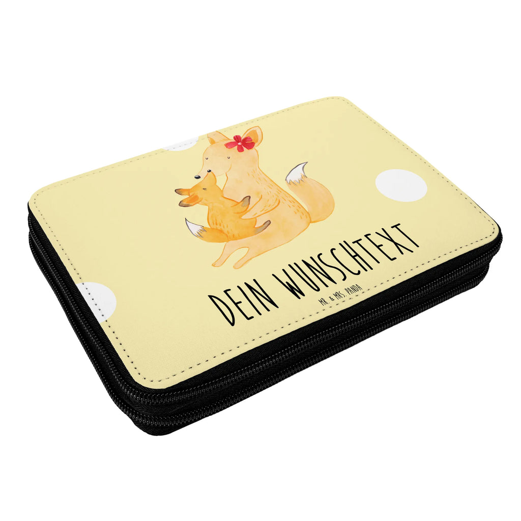 Personalised leather folder Fox mummy PersonalisierteS Federmäppchen, Personalisierte Stifterolle, Personalisierte Stiftetasche, Stiftemappe mit Namen, Federmappe mit Namen, Stifterolle mit Namen, PersonalisierteS Stifte Etui, Personalisierte Federmappe, Federmäppchen mit Namen, Schwester, Familie, Vatertag, Opa, Oma, Muttertag, Papa, Mama, Bruder, Lieblingstochter, Tochter, Mutter, Geschenk, Beste Tochter