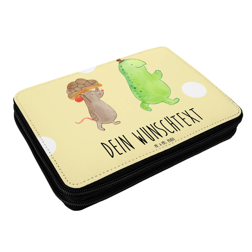 Personalisierte Federmappe Schildkröte & Maus Federmappe mit Namen, Stiftemappe mit Namen, Personalisierte Stiftetasche, Stifterolle mit Namen, PersonalisierteS Stifte Etui, Personalisierte Federmappe, Federmäppchen mit Namen, Personalisierte Stifterolle, PersonalisierteS Federmäppchen, Schildkröte, Beste Freunde, Maus, Beste Freundinnen, Freunde, Freundinnen