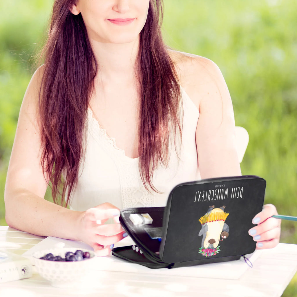 Personalised leather folder Penguin coconut Federmäppchen mit Namen, PersonalisierteS Stifte Etui, Federmappe mit Namen, Personalisierte Stiftetasche, Personalisierte Federmappe, Stiftemappe mit Namen, Stifterolle mit Namen, PersonalisierteS Federmäppchen, Personalisierte Stifterolle, Pinguin, Aloha, Kokosnuss, Urlaub, Hawaii, Pinguine