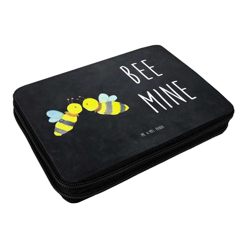 Leather folder bee Love enrolment, pupil, school, primary school, gift, pencil bag, pencil case, motif, pen roll, child, Bee, wasp, bumblebee