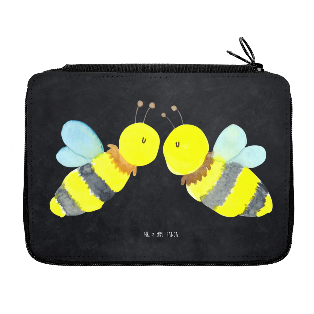 Leather folder bee Love enrolment, pupil, school, primary school, gift, pencil bag, pencil case, motif, pen roll, child, Bee, wasp, bumblebee