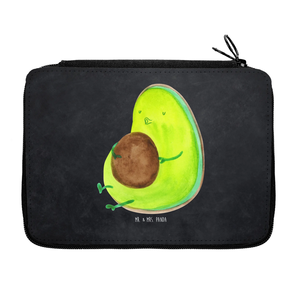Leather folder avocado Pipes pencil case, school, gift, primary school, pupil, pencil bag, child, motif, pen roll, enrolment, avocado, vegetables, diet, Avocado, being fat, nutrition, chubby, losing weight