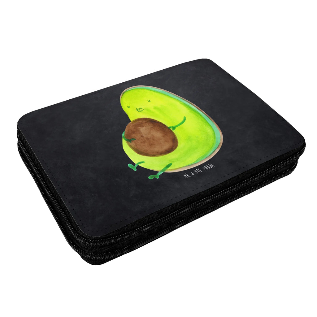 Leather folder avocado Pipes pencil case, school, gift, primary school, pupil, pencil bag, child, motif, pen roll, enrolment, avocado, vegetables, diet, Avocado, being fat, nutrition, chubby, losing weight