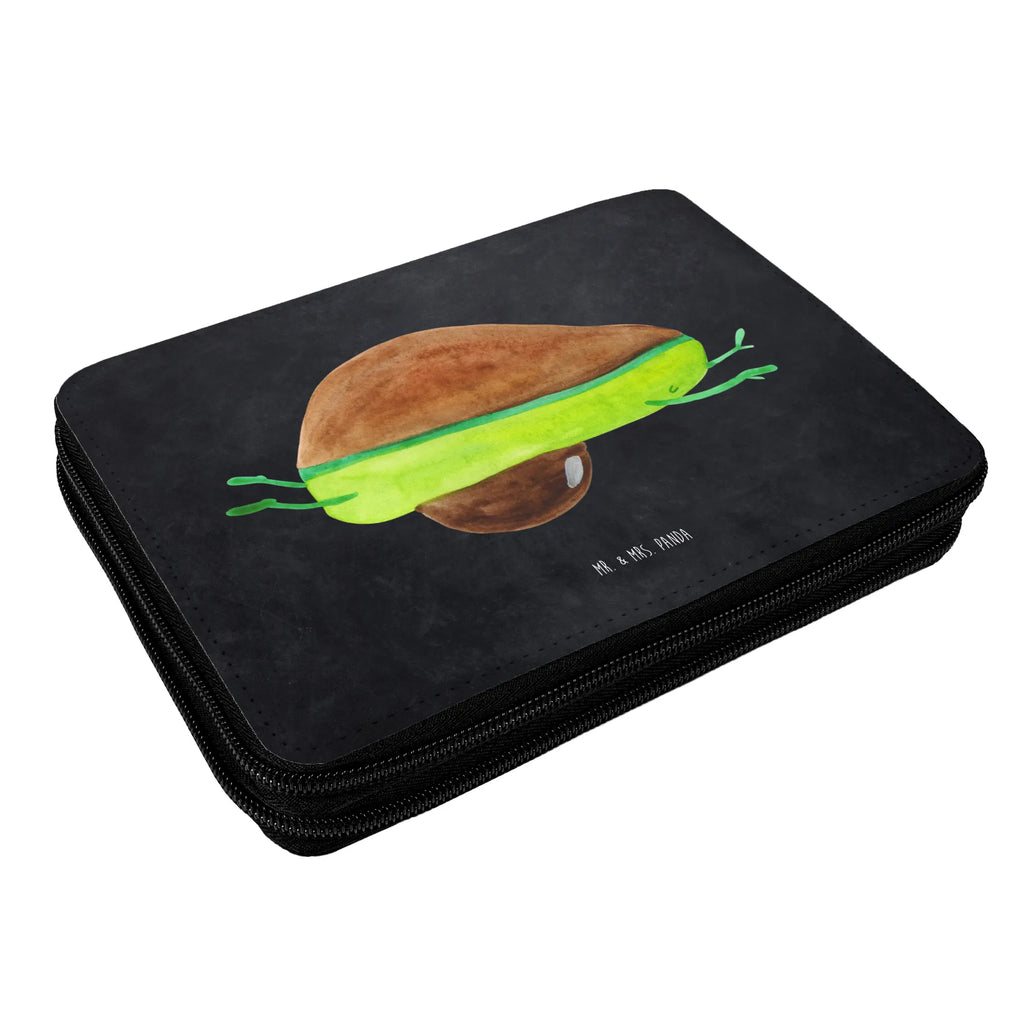 Leather folder avocado yoga enrolment, pen roll, pupil, pencil case, pencil bag, gift, child, primary school, school, motif, avocado, vegetables