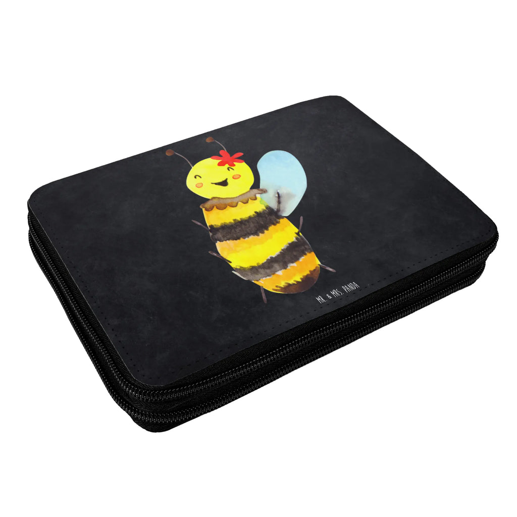 Leather folder bee happy Schulmäppchen, Stiftemappe, Stifte Etui, Schlampermäppchen, Buntstiftmäppchen, Malmappe, Buntstiftetui, Bleistiftetui, Schreibmappe, Stifteetui, Schuletui, Stiftebeutel, Federmappe Set, Federmäppchen, Farbstiftetui, Bleistift Etui, Schreibetui, Schüleretui, Stiftetasche, Etui für Stifte, Zeichenetui, Mäppchen, Federtasche, Biene, Wespe, Hummel