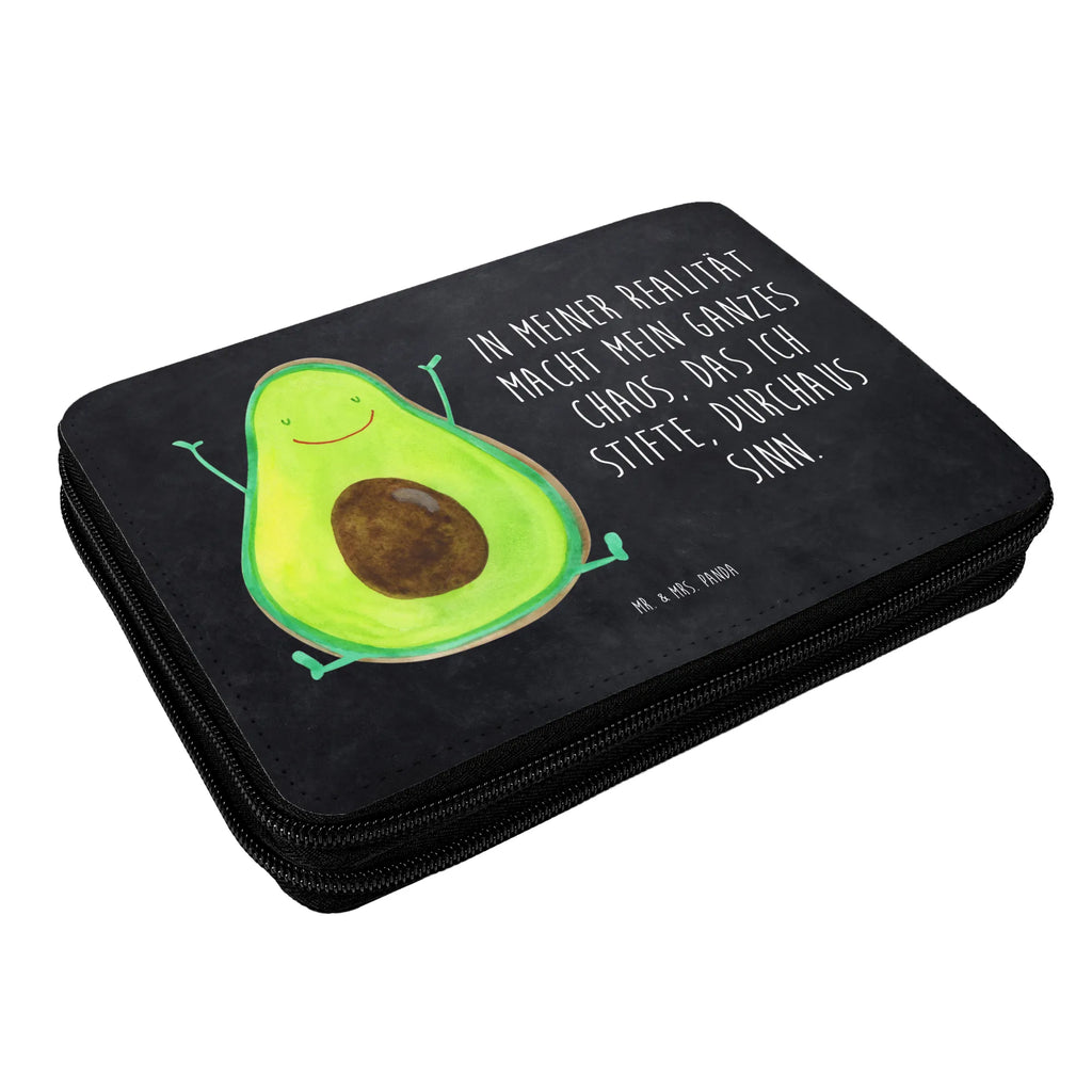 Leather folder avocado Happy enrolment, motif, pencil bag, pen roll, pupil, pencil case, primary school, child, school, gift, avocado, vegetables, chaos, Avocado