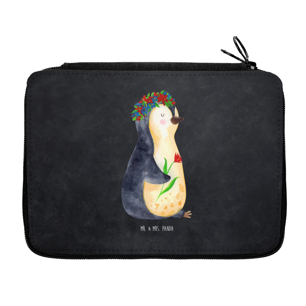 Federmappe Pinguin Blumen Federmäppchen bedruckt, Stifte Etui, Geschenk, Motiv, Stiftetasche, Stifterolle, Kind, Grundschule, Schüler, Federmappe Einschulung, Einschulung, Federmappe, Federmäppchen, Kinder Federmappe, Büro Stifte Etui, Bestückte Federmappe, Schülerin, Schule, Pinguin, Ziele, Universum, Geschenkidee, Lebensziele, Pinguine, Liebeskummer, Leben, Motivation, Lebenslust, Wünsche, Blumenkranz