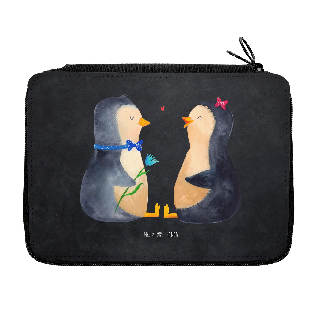 Leather folder Penguin pair Kind, Schüler, Schule, Schülerin, Stiftetasche, Grundschule, Einschulung, Federmäppchen, Bestückte Federmappe, Kinder Federmappe, Federmappe, Stifte Etui, Büro Stifte Etui, Geschenk, Stifterolle, Motiv, Federmappe Einschulung, Federmäppchen bedruckt, Pinguin, Liebesbeweis, große Liebe, Traumpaar, Jahrestag, Liebe, Pinguine, Liebesgeschenk, Liebespaar, Verlobung, Hochzeitstag, Hochzeit, Hochzeitsgeschenk