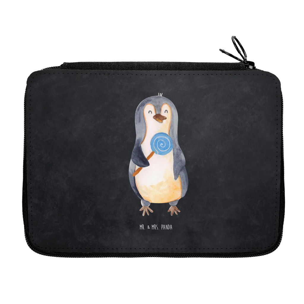 Leather folder Penguin lollipop child, pencil case, primary school, school, pupil, gift, pen roll, motif, pencil bag, enrolment, Penguin, North Pole, Winter, Penguins, bullshit, candy, hoodlum, slogan, rebel, crook, penguins, lollipop