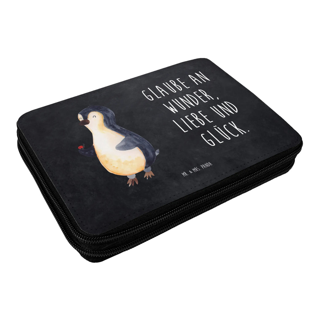 Leather folder Penguin ladybug Schüleretui, Bleistiftetui, Schlampermäppchen, Stifte Etui, Federmäppchen, Stifteetui, Stiftetasche, Schreibetui, Schuletui, Zeichenetui, Bleistift Etui, Mäppchen, Federmappe Set, Stiftemappe, Etui für Stifte, Schreibmappe, Buntstiftmäppchen, Farbstiftetui, Federtasche, Stiftebeutel, Malmappe, Buntstiftetui, Schulmäppchen, Pinguin, Glück, Liebe, Freude, Pinguine, Marienkäfer, Wunder, Lebensfreude