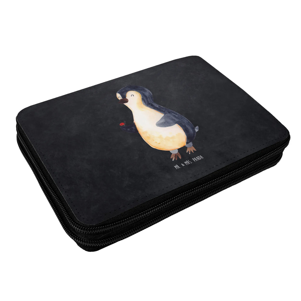 Leather folder Penguin ladybug Schüleretui, Bleistiftetui, Schlampermäppchen, Stifte Etui, Federmäppchen, Stifteetui, Stiftetasche, Schreibetui, Schuletui, Zeichenetui, Bleistift Etui, Mäppchen, Federmappe Set, Stiftemappe, Etui für Stifte, Schreibmappe, Buntstiftmäppchen, Farbstiftetui, Federtasche, Stiftebeutel, Malmappe, Buntstiftetui, Schulmäppchen, Pinguin, Glück, Liebe, Freude, Pinguine, Marienkäfer, Wunder, Lebensfreude