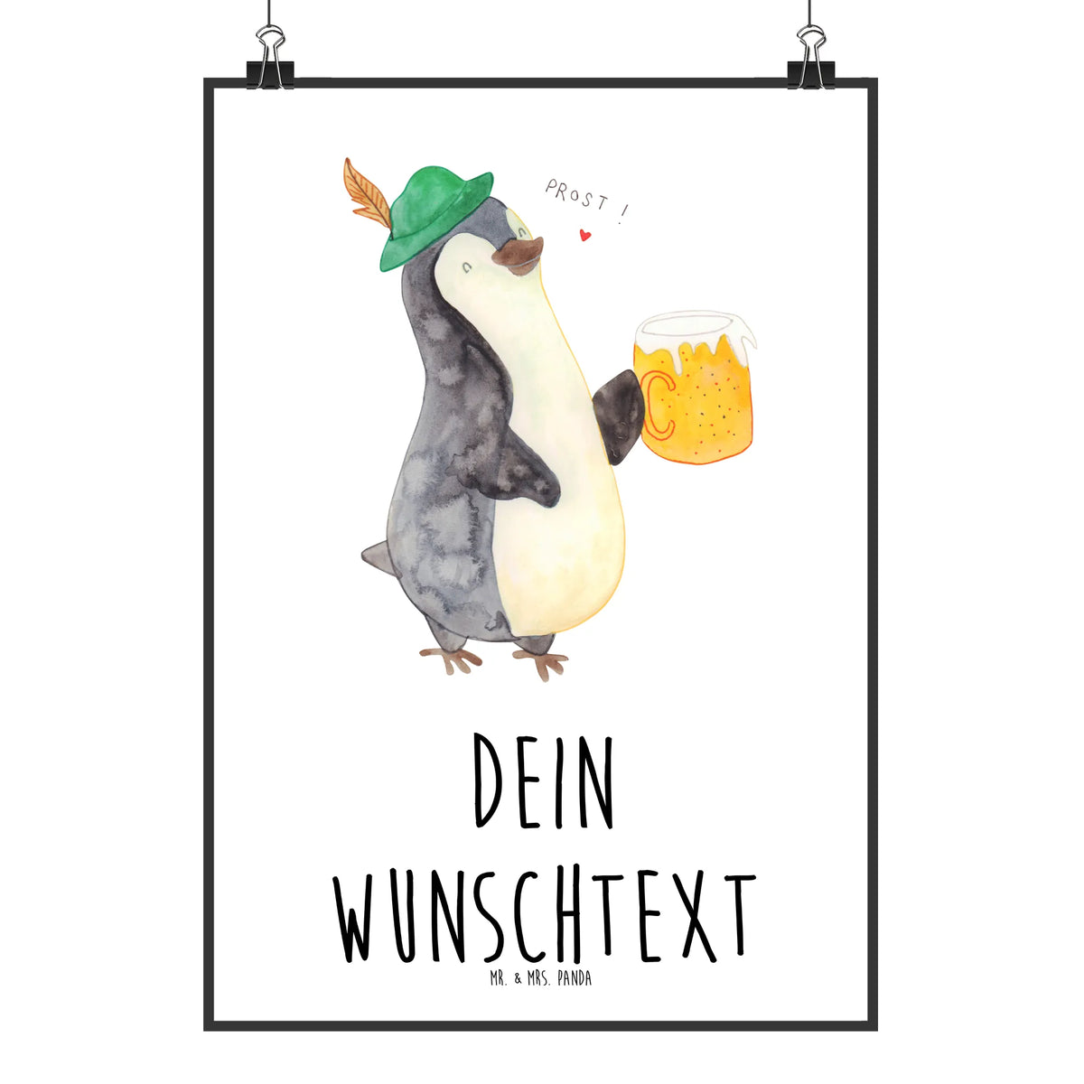 Personalised poster Penguin Beer Penguins, North Pole, penguins, beer