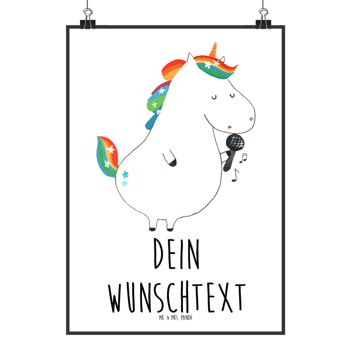 Personalised poster unicorn Singer confetti, Birthday, unicorn saying, Singer gift, celebration, Singer present