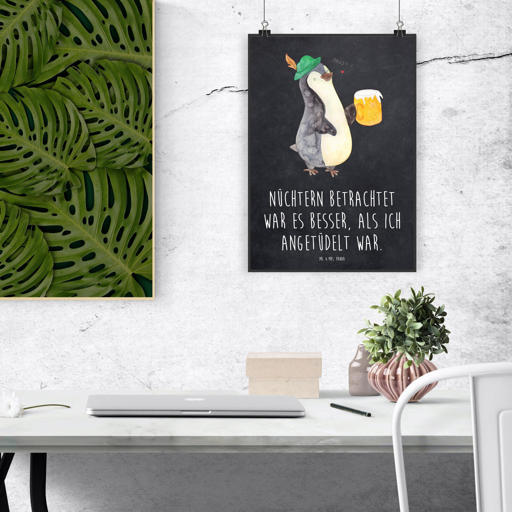Poster Pinguin Bier Bild, Küchenposter, Großes Poster, Kinderzimmer Poster, Kunstdruck, Bild für Wand, Poster, Kinderposter, Schlafzimmer Poster, Deko Bild, Wandbild, Plakat, Wandposter, Designposter, Handgemaltes Poster, Posterdruck, Wanddekoration, Raumdekoration, Wanddeko Bild, Mr. & Mrs. Panda Poster, Poster Sprüche, Pinguin, Pinguine, Bier, Oktoberfest