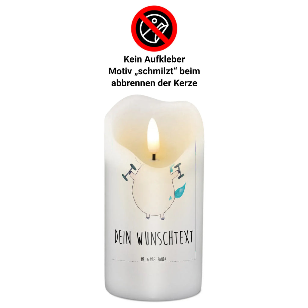 Personalised candle unicorn fitness unicorn, unicorns, Fitnessstudio, Unicorn, Sixpack, Diet, Fitness, Gym, Unicorns, Dieting, model, English, Sports