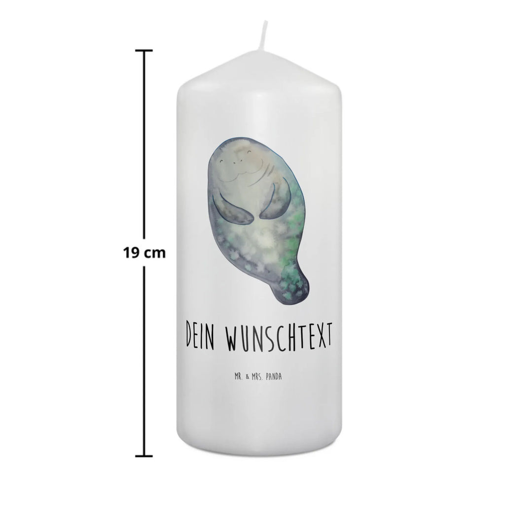 Personalised candle manatee happy Seafood, aquatic animals, ocean, sea, fish, shells, corals, reef, whale, narwhal, sea urchin, lobster, platypus, turtle, manatee, crocodile, orca, shrimp, gifts for seafood lovers, water world, underwater animals, underwater world, vacation, deep sea, seafood fans, gift ideas, seafood decoration, seafood posters, New beginning, Lovesickness, Respect, Carefulness, Girlfriend, Satisfaction, Manatee, Self-love, Manatees, New start