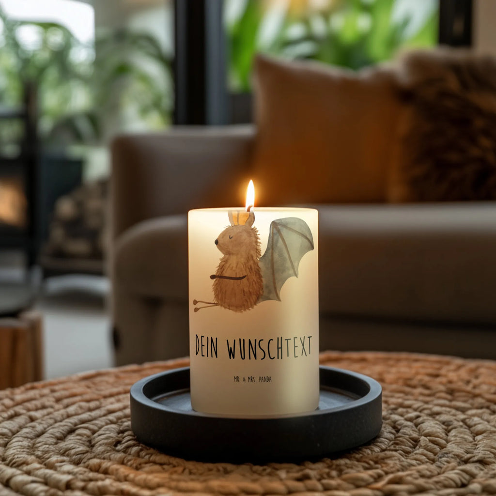 Personalised candle bat Sit Kerze, Taufkerze, Kommunionskerze, Geburtstagskerze, Geschenk Kerze, Taufgeschenk Kerze, Kerze mit Druck, Besondere Kerze, Geschenkidee Kerze, Kerze für Kommunion, kerze personalisiert, personalisierte kerze, personalisierte kerzen, Tiermotive, Gute Laune, lustige Sprüche, Tiere, Fledermaus, Fledermäuse, Motivation, entspannen