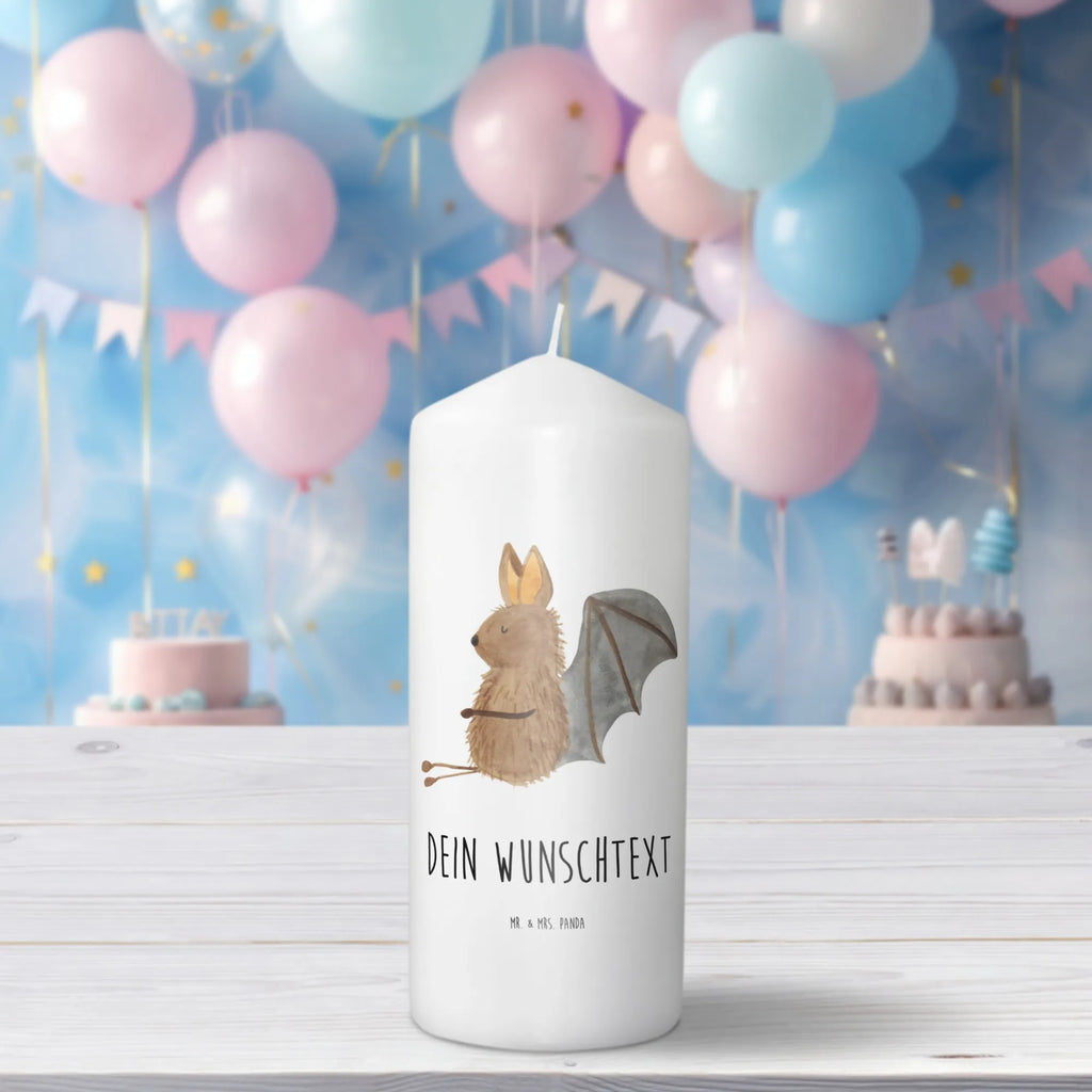 Personalised candle bat Sit Kerze, Taufkerze, Kommunionskerze, Geburtstagskerze, Geschenk Kerze, Taufgeschenk Kerze, Kerze mit Druck, Besondere Kerze, Geschenkidee Kerze, Kerze für Kommunion, kerze personalisiert, personalisierte kerze, personalisierte kerzen, Tiermotive, Gute Laune, lustige Sprüche, Tiere, Fledermaus, Fledermäuse, Motivation, entspannen