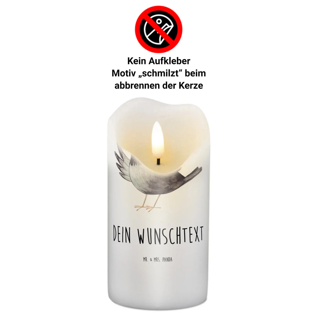 Personalised candle Crow sombrero small animals, cute, funny, cute animal motives, hand drawn, small world, funny sayings, good mood, happy, gifts, gift ideas, special gifts, animal lover, card, Bird, Magpie, Be happy, Raven, Birds, Motivation, Saying positive, Happiness Saying