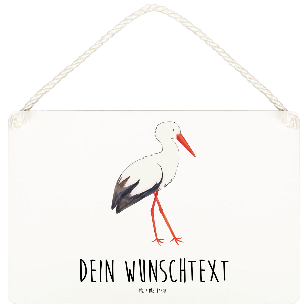 Personalised decorative sign Stork good mood, cute animal motives, gift ideas, small animals, special gifts, animal lover, hand drawn, cute, funny sayings, card, gifts, mother, stork, mothers, becoming a mother, birth, pregnant, pregnancy, baby bump