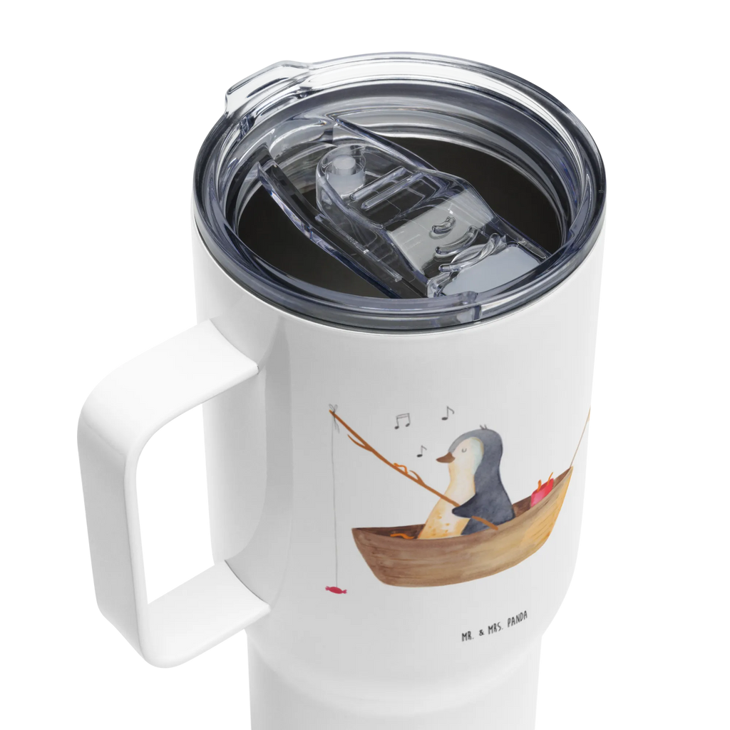 XXL Thermobecher Pinguin Angelboot Jumbo Becher, XL Thermobecher, XL Reisetasse, Reisebecher, Autobecher, Großer Thermobecher, Thermobecher, Pinguin, Boot, Motivation, Trennung, Angeln, Angelboot, Leben, Geschenkidee Liebeskummer, Lebenslust, Scheidung, genießen, Neuanfang, Neustart, Pinguine