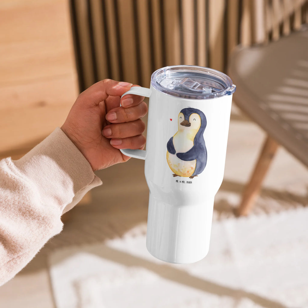 XXL Thermobecher Pinguin Diät Jumbo Becher, XL Reisetasse, Reisebecher, Autobecher, Großer Thermobecher, XL Thermobecher, Thermobecher, Pinguin, Gewicht, Körperliebe, Diät, Motivation, Abspecken, Abnehmen, Selbstliebe, Selbstrespekt, Pinguine