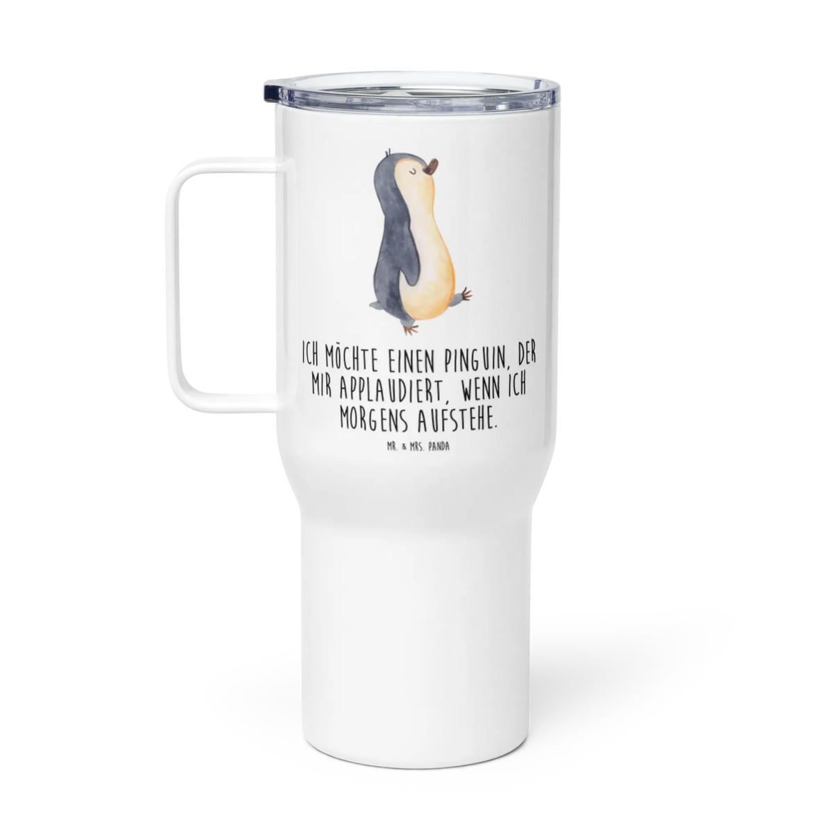 XXL kubek termiczny Pingwin maszerować Edelstahl Tasse, XL Reisetasse, Kaffee-to-go-Becher, Isolierbecher, XL Thermobecher, To-Go-Becher, Teebecher, getränkebecher, Thermos-Becher, Mehrwegbecher, Großer Thermobecher, Autobecher, Mehrweg-Kaffeebecher, Reisebecher, Edelstahl-Thermobecher, thermosbecher, Trinkgefäß, Edelstahlbecher, Jumbo Becher, Kaffee-Thermobecher, Thermobecher, Teetasse, Pinguin, Frühaufsteher, Langschläfer, Bruder, Pinguine, Schwester, Familie