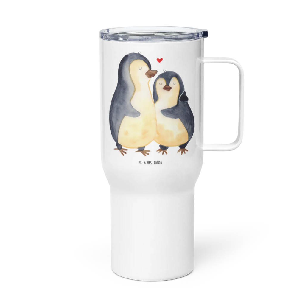 XXL thermal mug Penguin embrace XL Reisetasse, Reisebecher, Großer Thermobecher, Autobecher, Thermobecher, XL Thermobecher, Jumbo Becher, Pinguin, Verlobung, Liebesgeschenk, Liebesbeweis, Jahrestag, Hochzeitstag, Liebe, Hochzeit, Liebespaar, Hochzeitsgeschenk