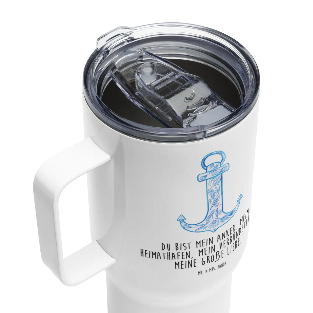 XXL thermal mug anchor Blue Autobecher, Großer Thermobecher, Reisebecher, XL Reisetasse, XL Thermobecher, Thermobecher, Jumbo Becher, Tiermotive, Gute Laune, lustige Sprüche, Tiere