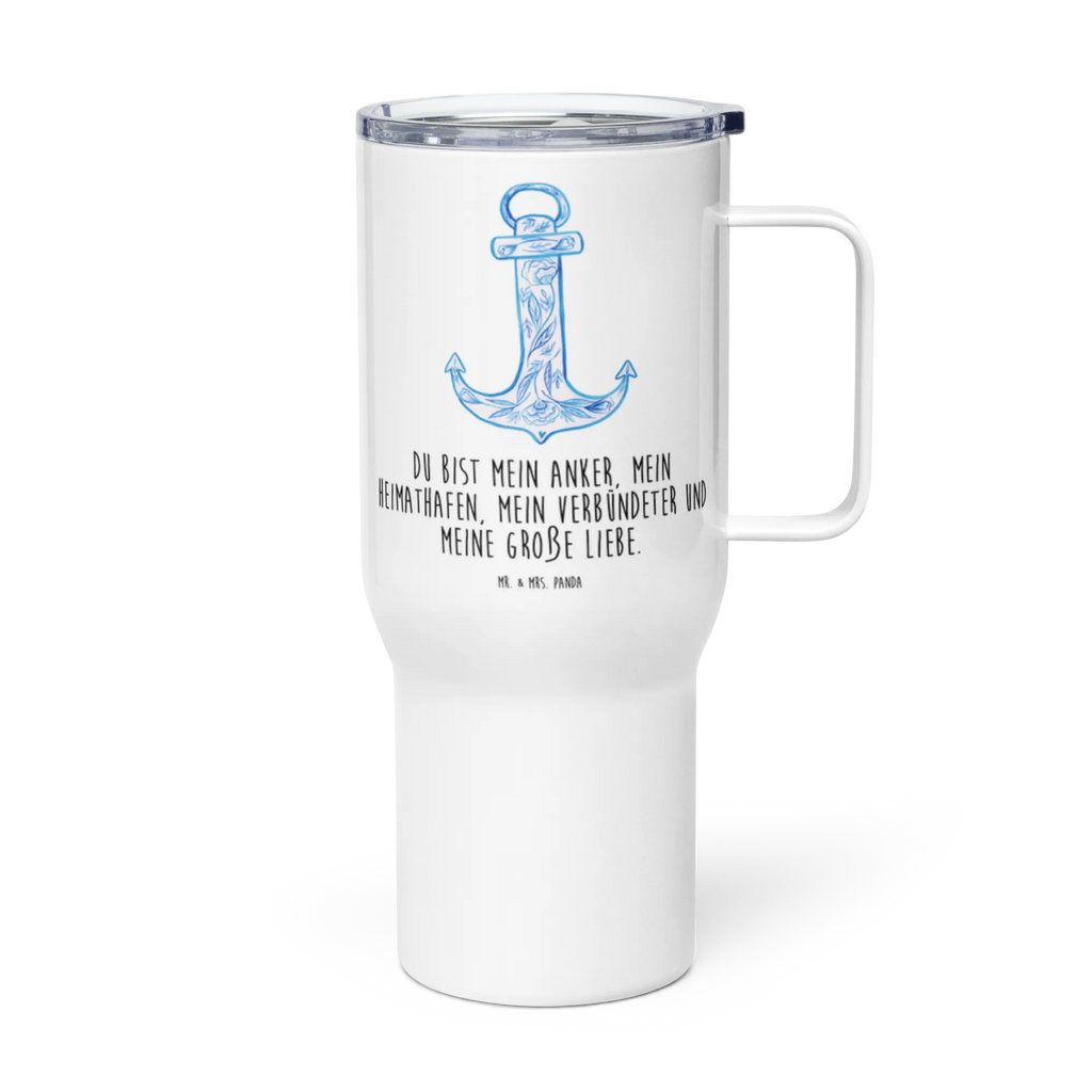 XXL thermal mug anchor Blue Autobecher, Großer Thermobecher, Reisebecher, XL Reisetasse, XL Thermobecher, Thermobecher, Jumbo Becher, Tiermotive, Gute Laune, lustige Sprüche, Tiere