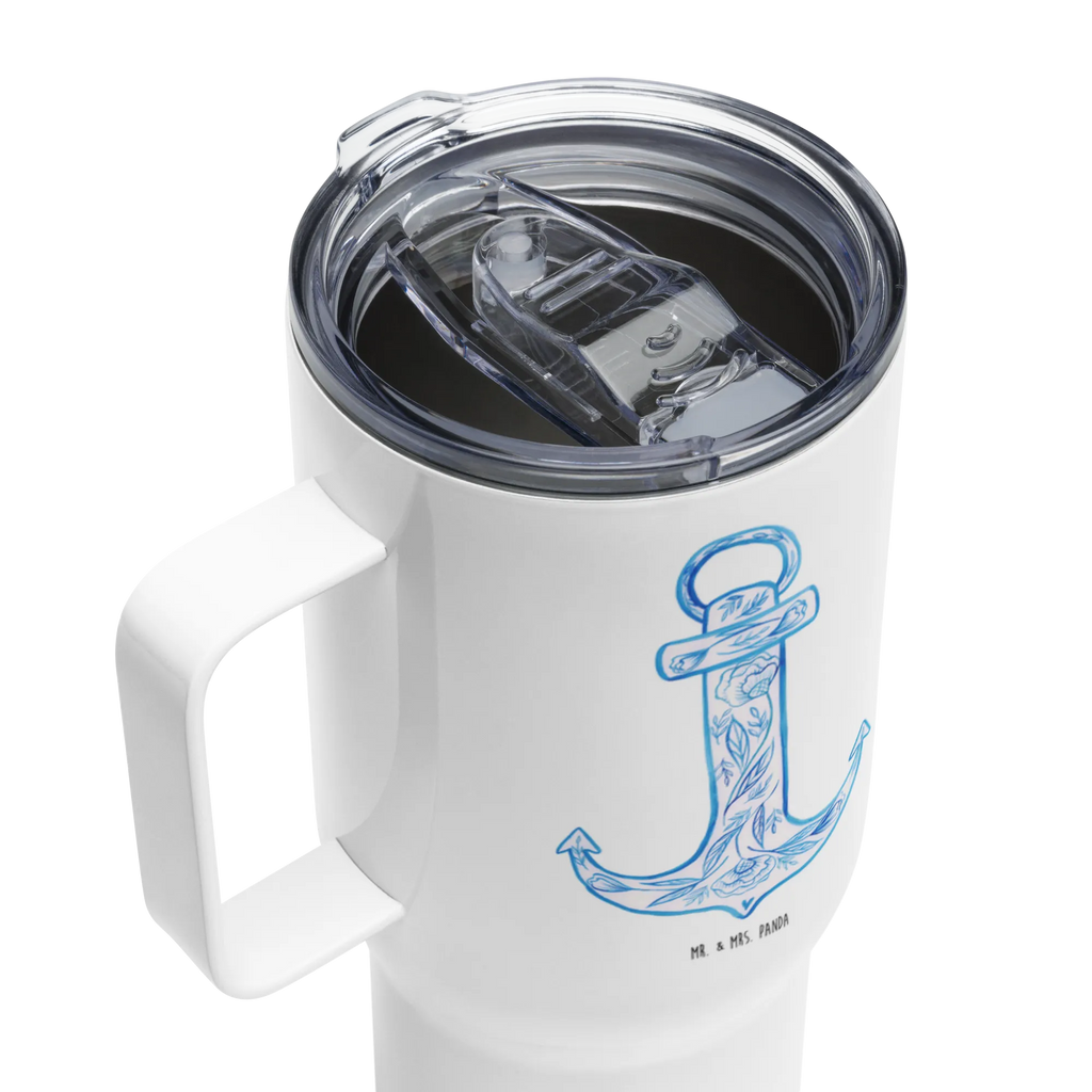 XXL thermal mug anchor Blue Autobecher, Großer Thermobecher, Reisebecher, XL Reisetasse, XL Thermobecher, Thermobecher, Jumbo Becher, Tiermotive, Gute Laune, lustige Sprüche, Tiere