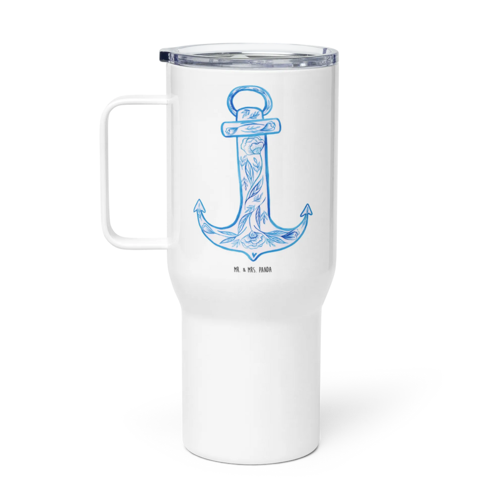 XXL thermal mug anchor Blue Autobecher, Großer Thermobecher, Reisebecher, XL Reisetasse, XL Thermobecher, Thermobecher, Jumbo Becher, Tiermotive, Gute Laune, lustige Sprüche, Tiere