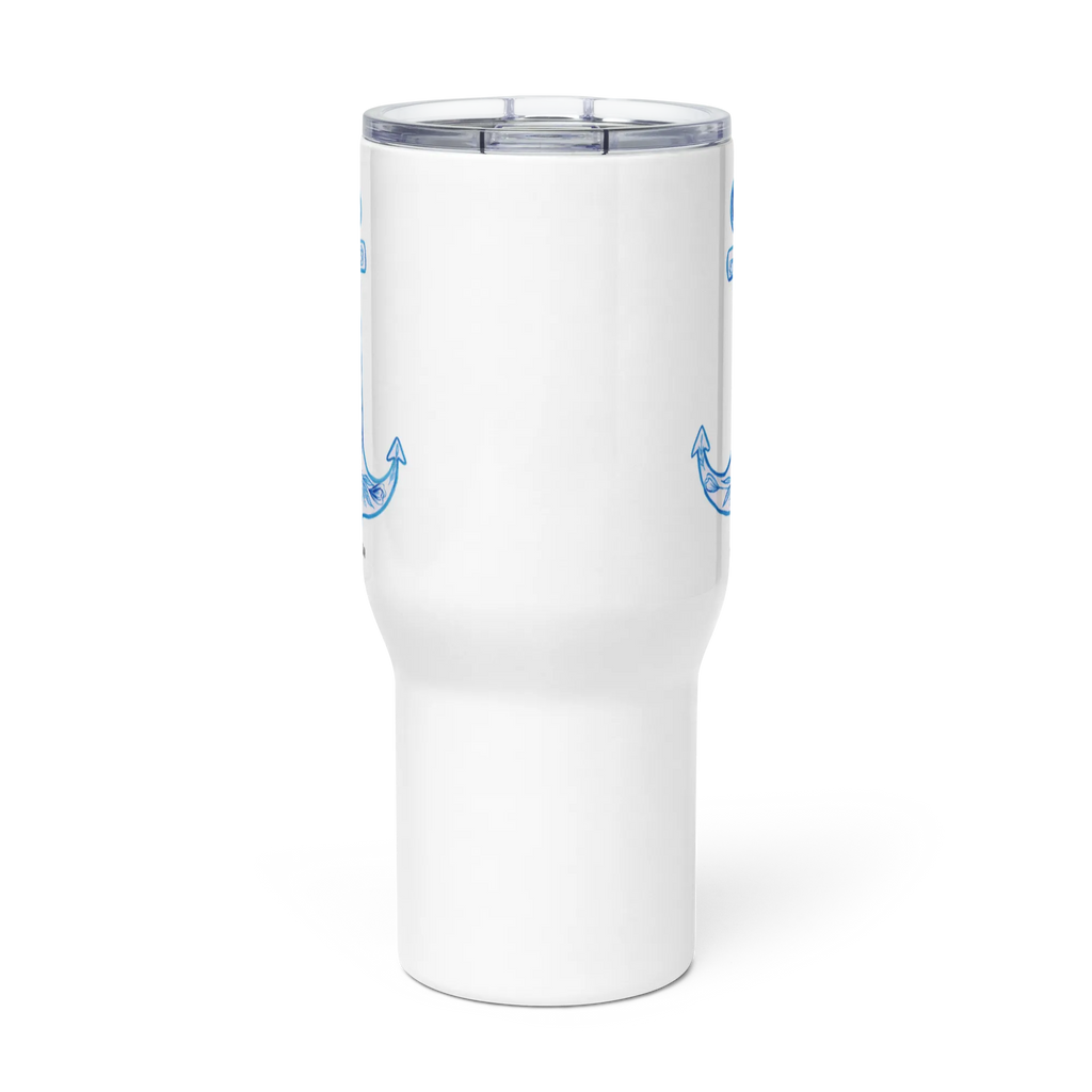 XXL thermal mug anchor Blue Autobecher, Großer Thermobecher, Reisebecher, XL Reisetasse, XL Thermobecher, Thermobecher, Jumbo Becher, Tiermotive, Gute Laune, lustige Sprüche, Tiere