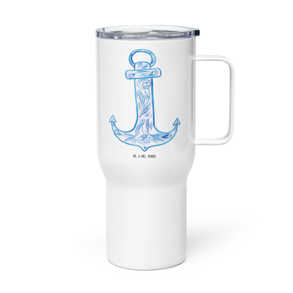 XXL thermal mug anchor Blue Autobecher, Großer Thermobecher, Reisebecher, XL Reisetasse, XL Thermobecher, Thermobecher, Jumbo Becher, Tiermotive, Gute Laune, lustige Sprüche, Tiere