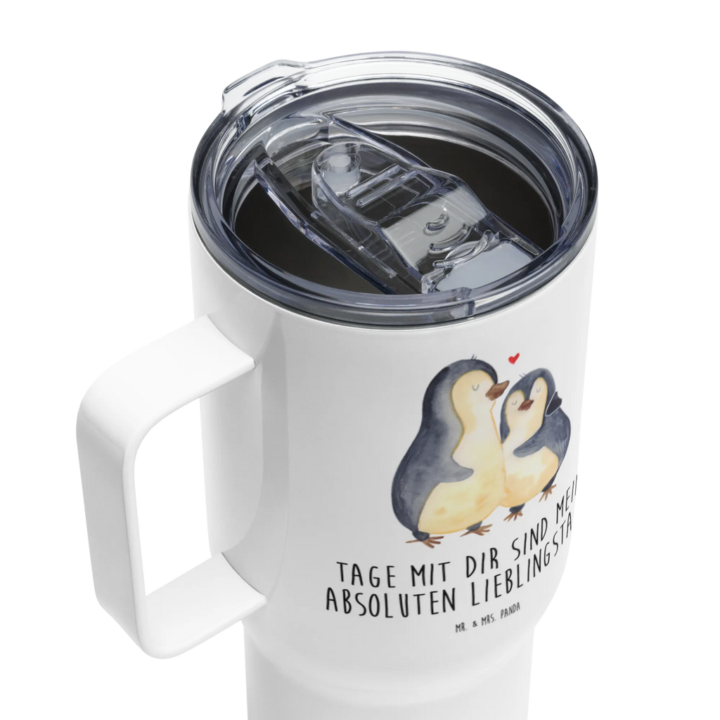 XXL thermal mug Penguin embrace XL Reisetasse, Reisebecher, Großer Thermobecher, Autobecher, Thermobecher, XL Thermobecher, Jumbo Becher, Pinguin, Verlobung, Liebesgeschenk, Liebesbeweis, Jahrestag, Hochzeitstag, Liebe, Hochzeit, Liebespaar, Hochzeitsgeschenk